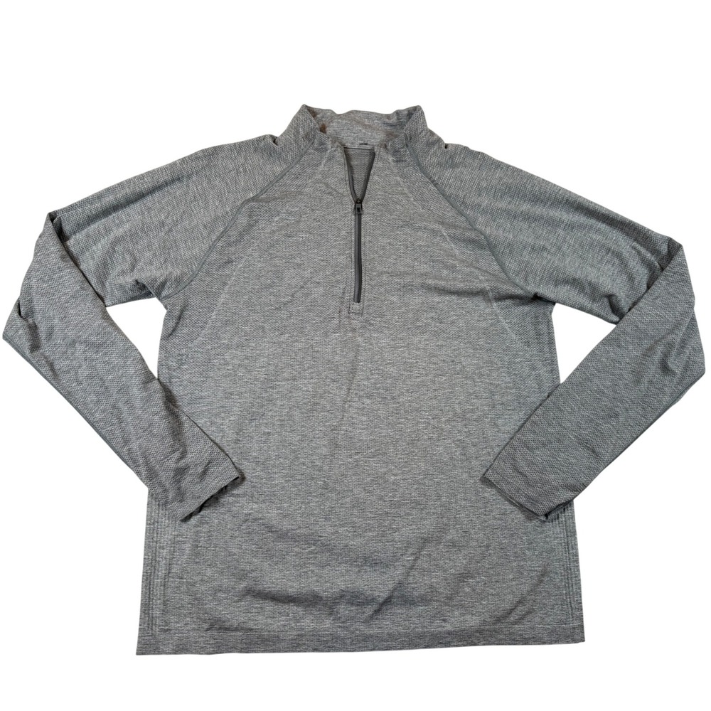 Lululemon Metal Vent Tech 1/2 Zip 2.0 Mens Grey Pullover Running Training‎ Shirt